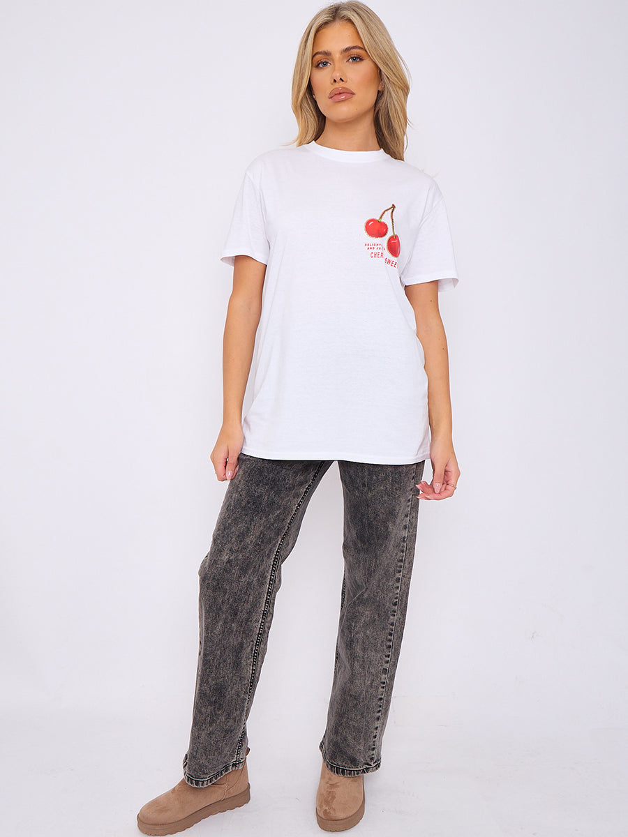 Perfect Cherry Front & Back Graphic T-Shirt