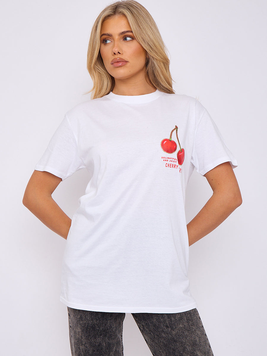 Perfect Cherry Front & Back Graphic T-Shirt