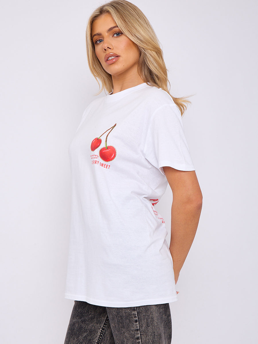 Perfect Cherry Front & Back Graphic T-Shirt