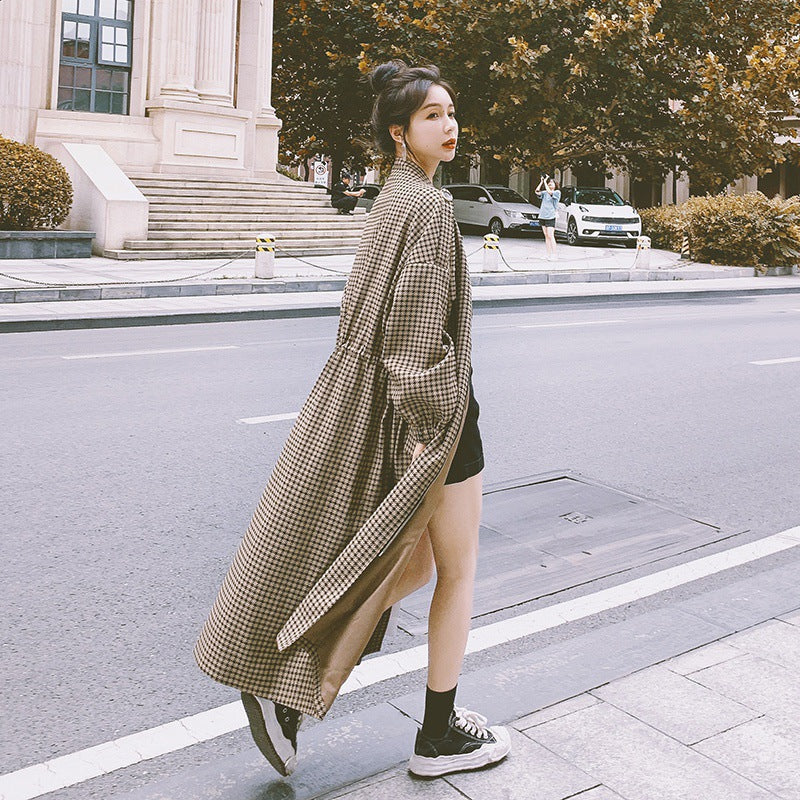 Fashion Slim Mid-length Coat Women Trendy