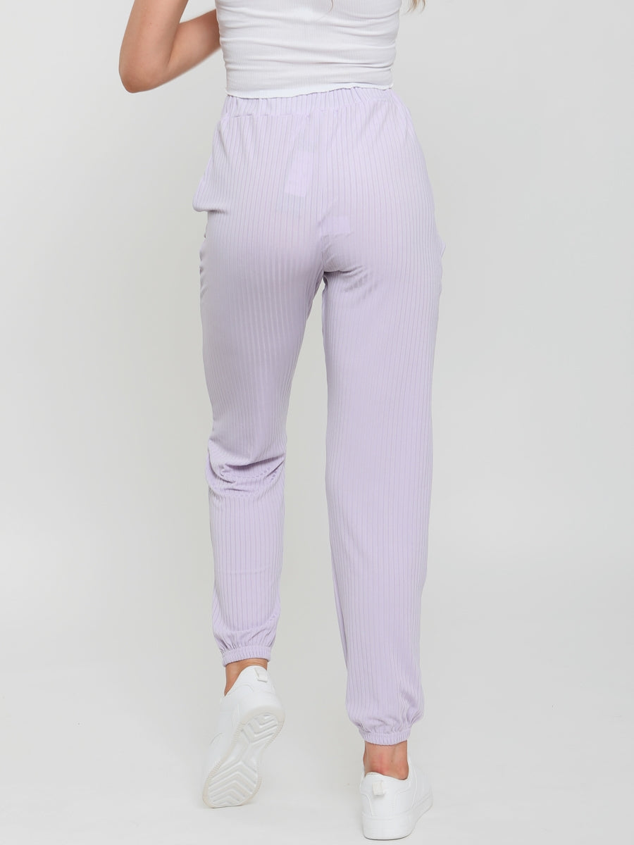 Ribbed Cuffed Jogger Trousers