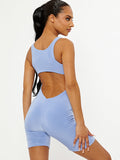Cut Out Back Slinky Unitard