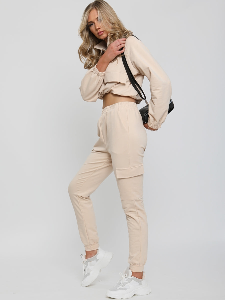 Cropped Cargo Loungewear Co-ord