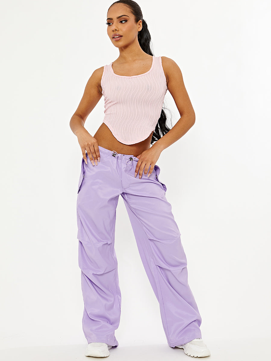 Balloon Cargo Trousers With Toggle Detail