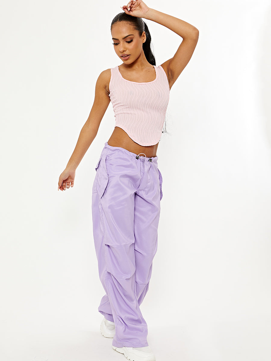 Balloon Cargo Trousers With Toggle Detail