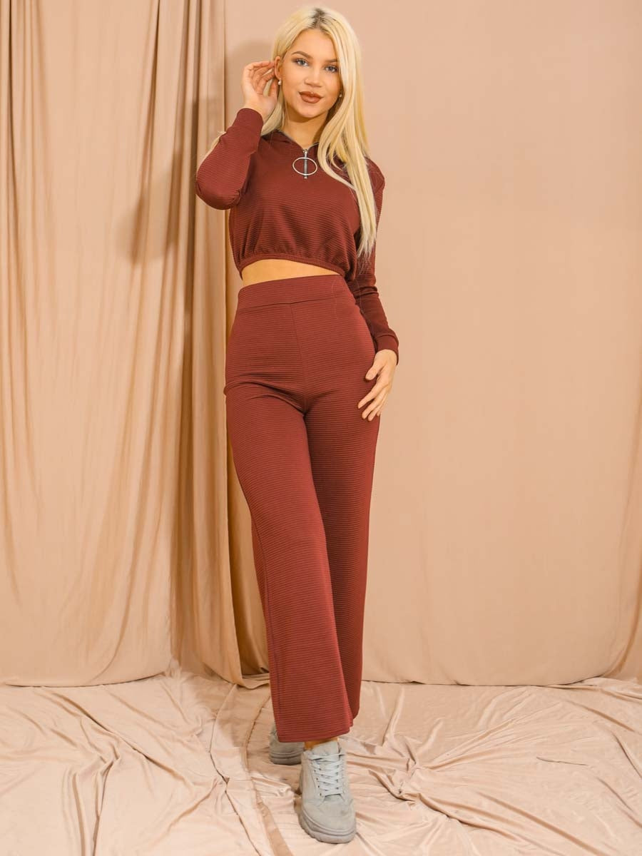 Big Ring Zip Ribbed Co-ord