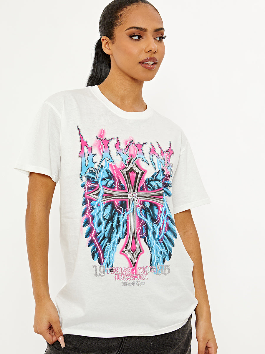 Divine Graphic Printed T-Shirt
