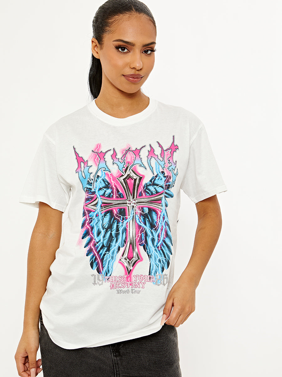 Divine Graphic Printed T-Shirt