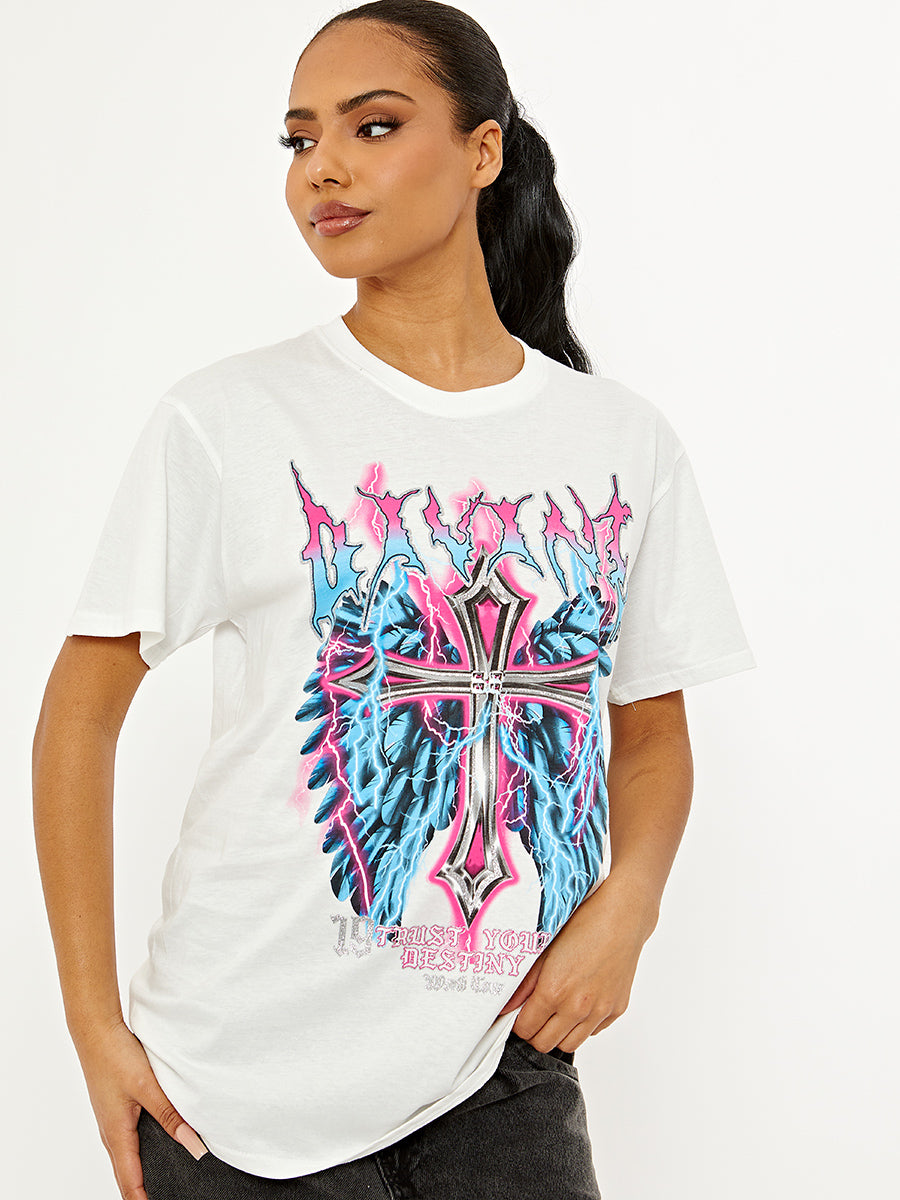 Divine Graphic Printed T-Shirt