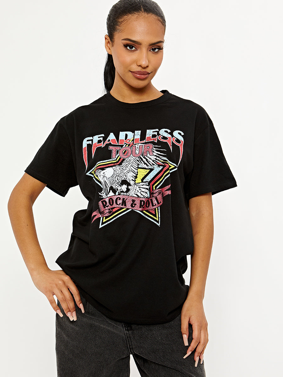 Fearless Tour Graphic Printed T-Shirt
