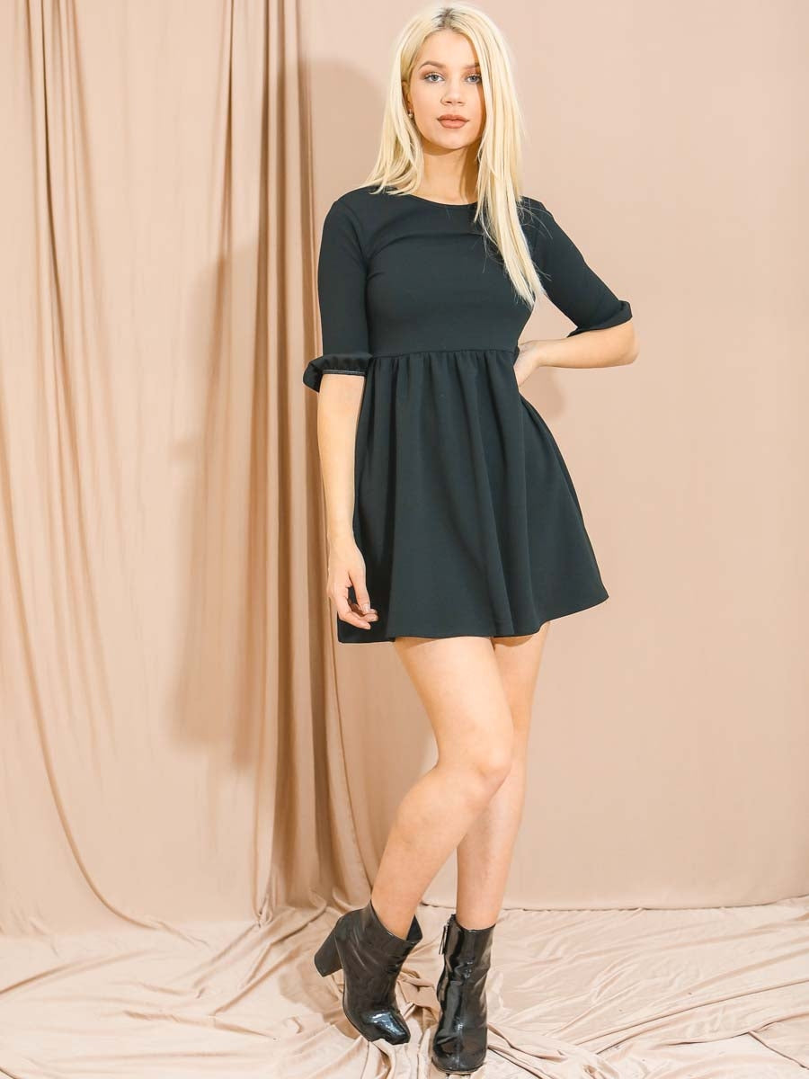 Frill Detail Smock Dress