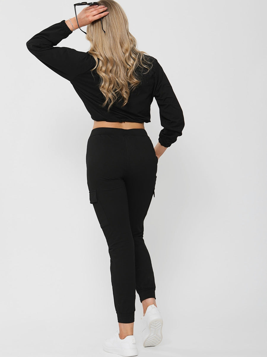 Cropped Cargo Loungewear Co-ord