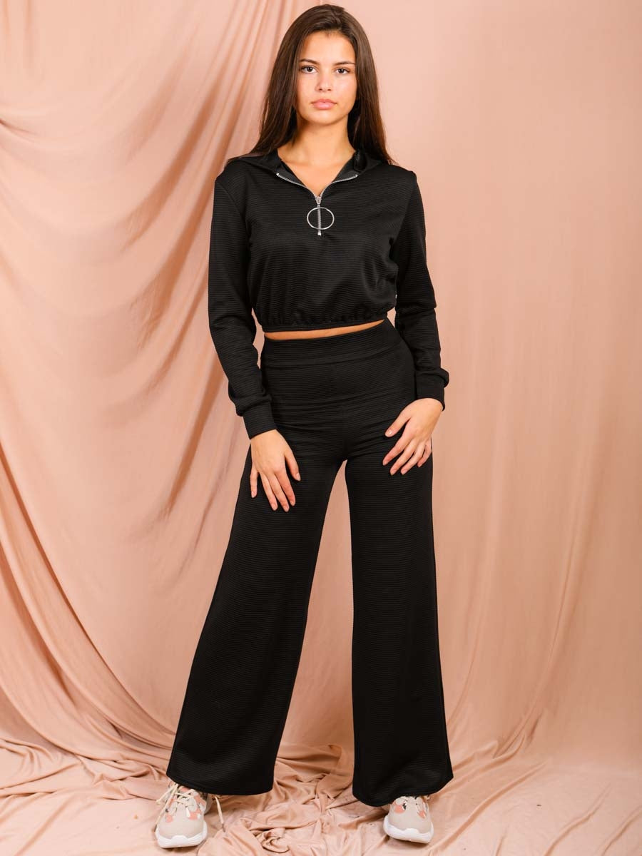 Big Ring Zip Ribbed Co-ord