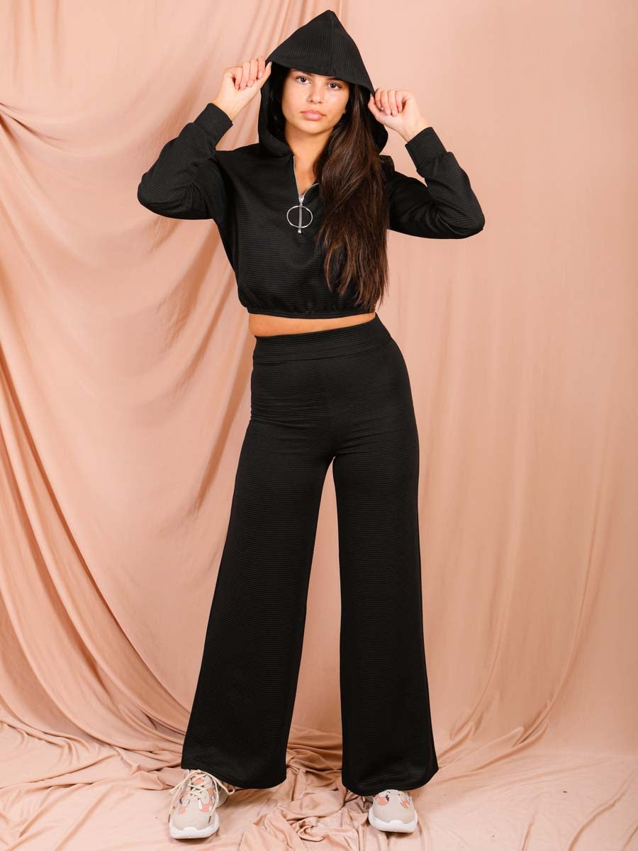 Big Ring Zip Ribbed Co-ord