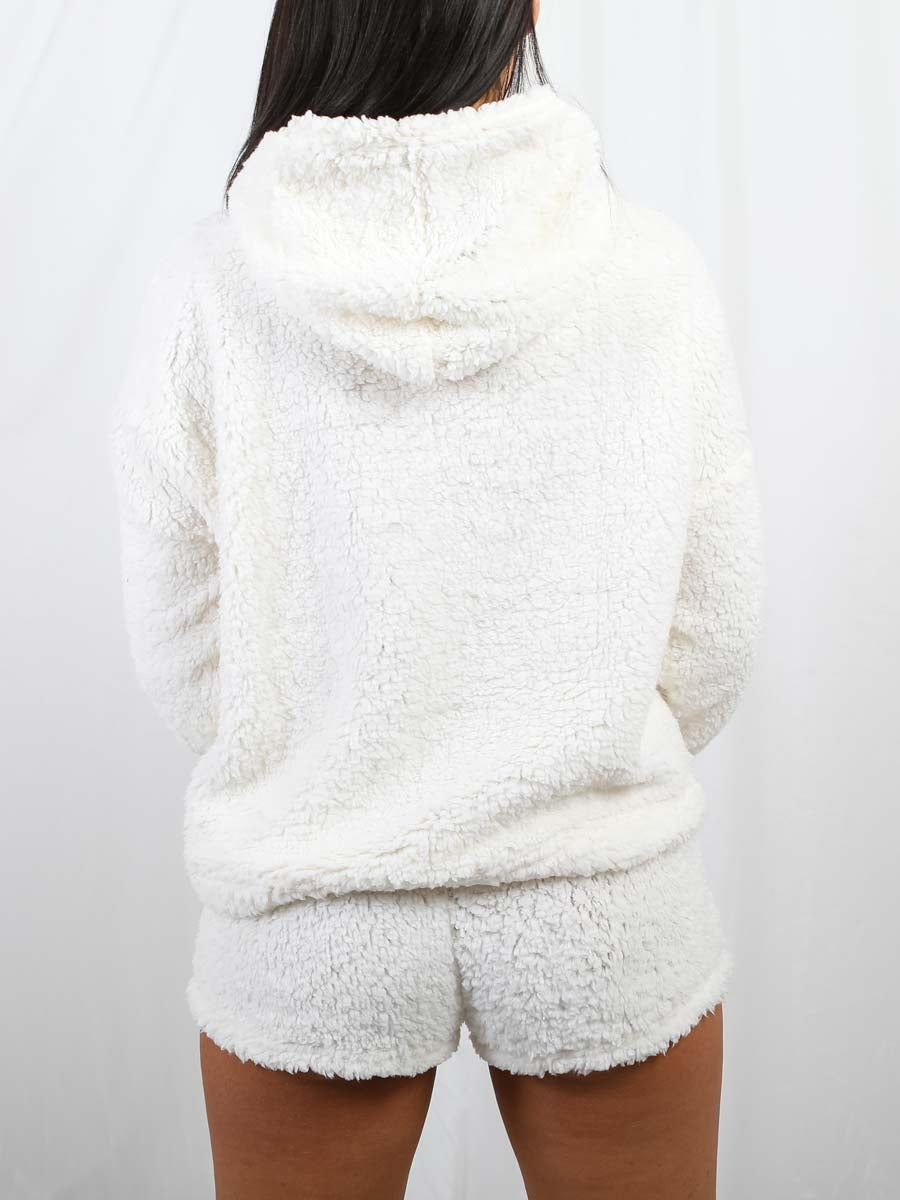 Teddy Bear Hoodie & Shorts Co-ord