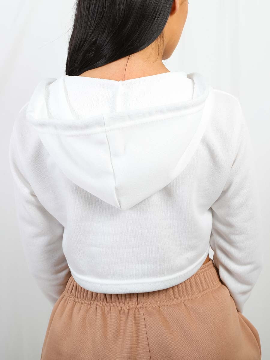 Zip Up Cropped Hoodie