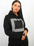 J'Adore Paris Print Fleeced Hoodie
