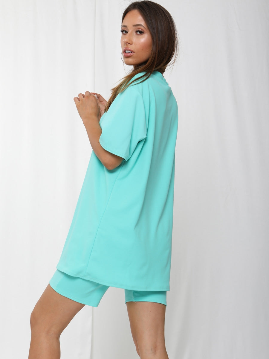 Oversized T-Shirt & Shorts Co-ord