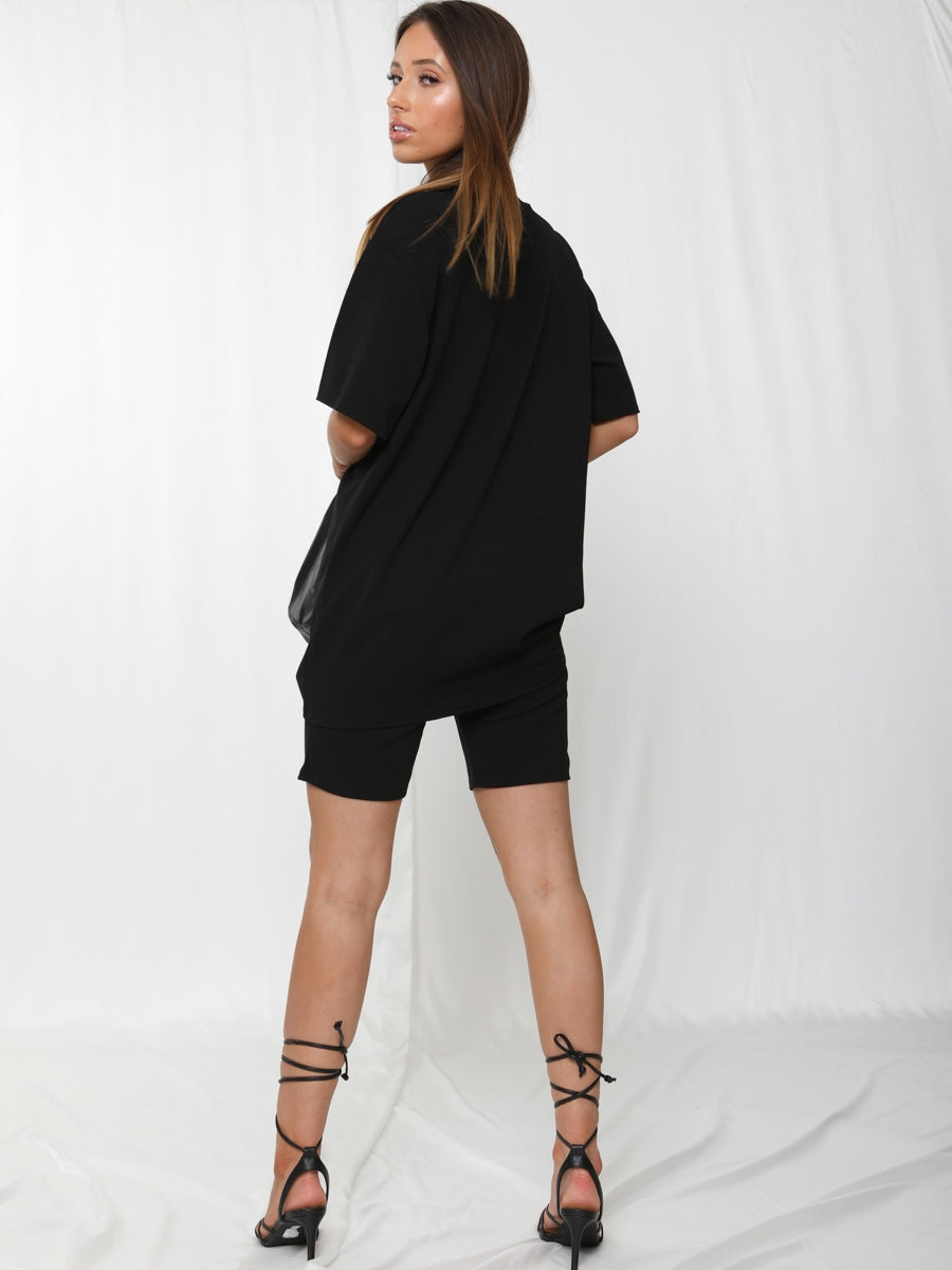 Oversized T-Shirt & Shorts Co-ord
