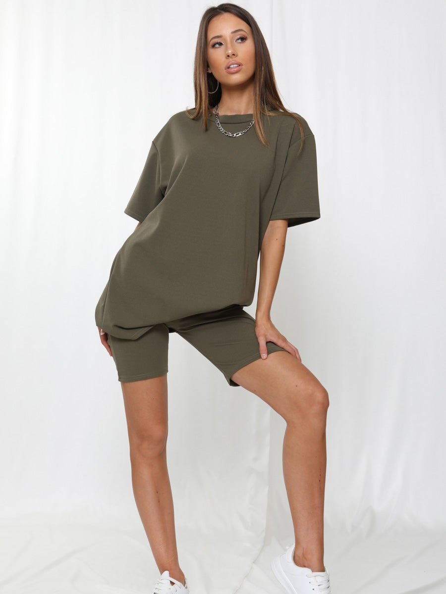 Oversized T-Shirt & Shorts Co-ord