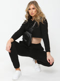 Hooded Crop Top & Trouser Loungewear Co-ord