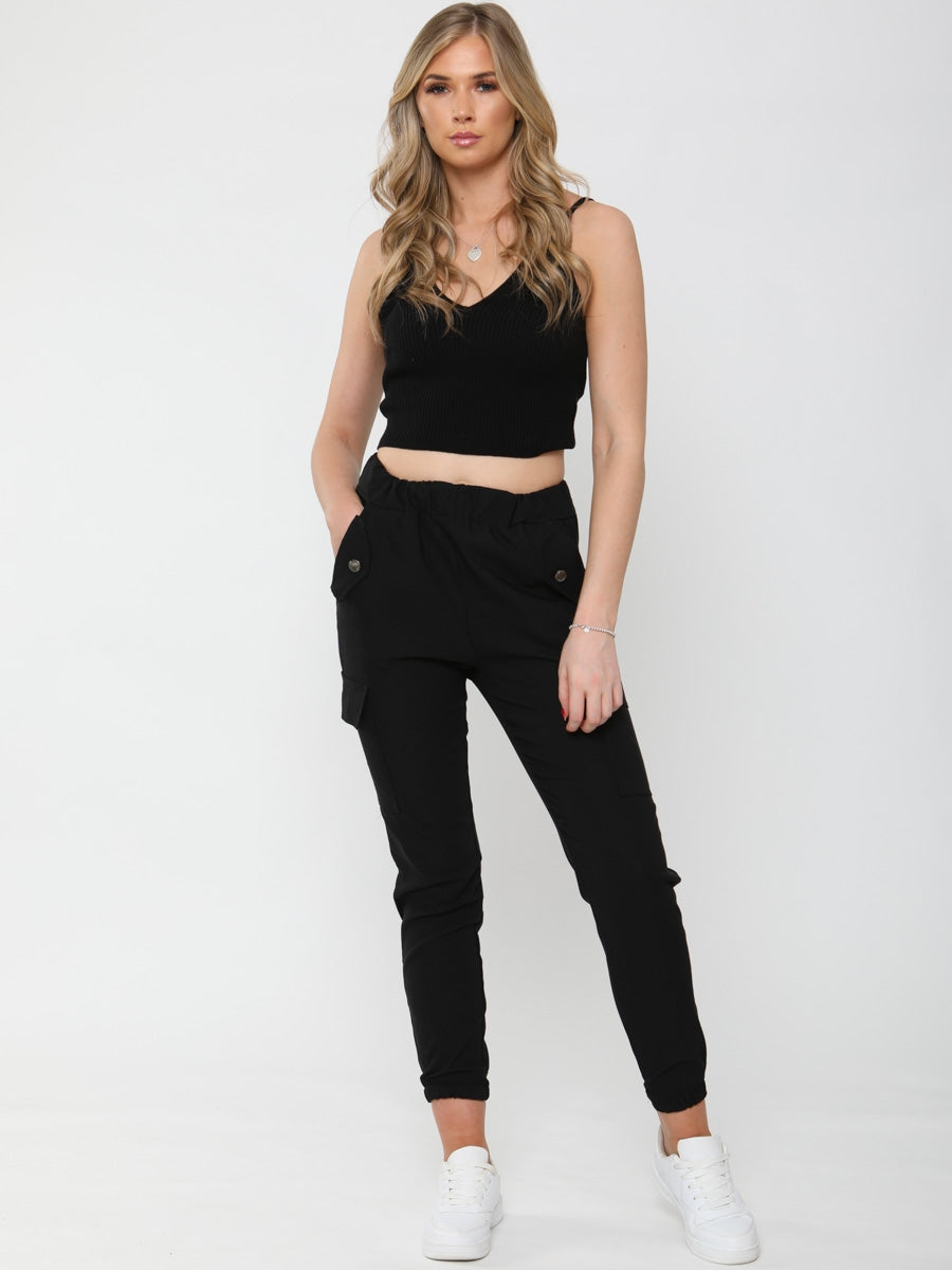 Ribbed Knitted Crop Top