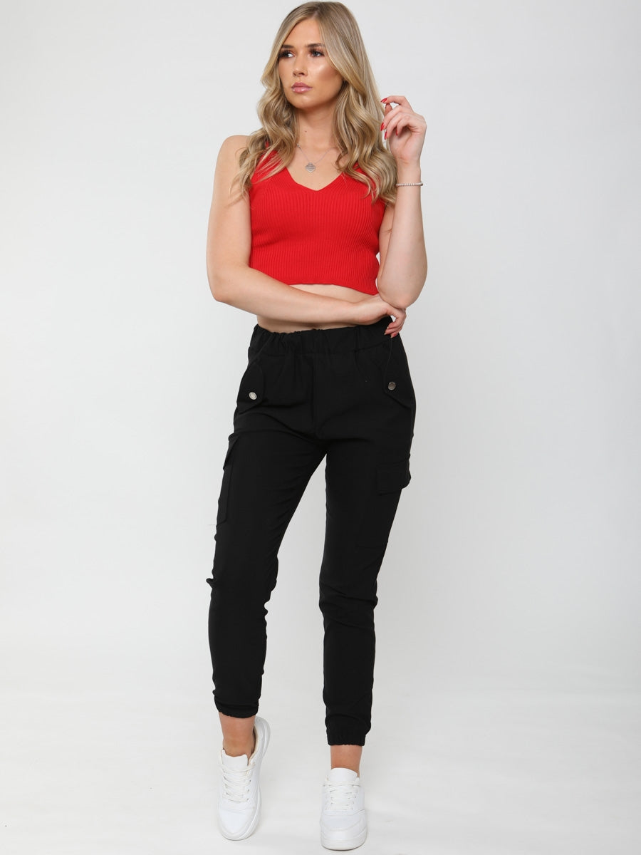 Ribbed Knitted Crop Top