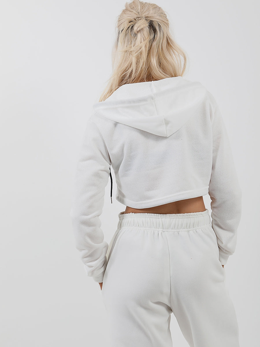 Zip Up Cropped Hoodie