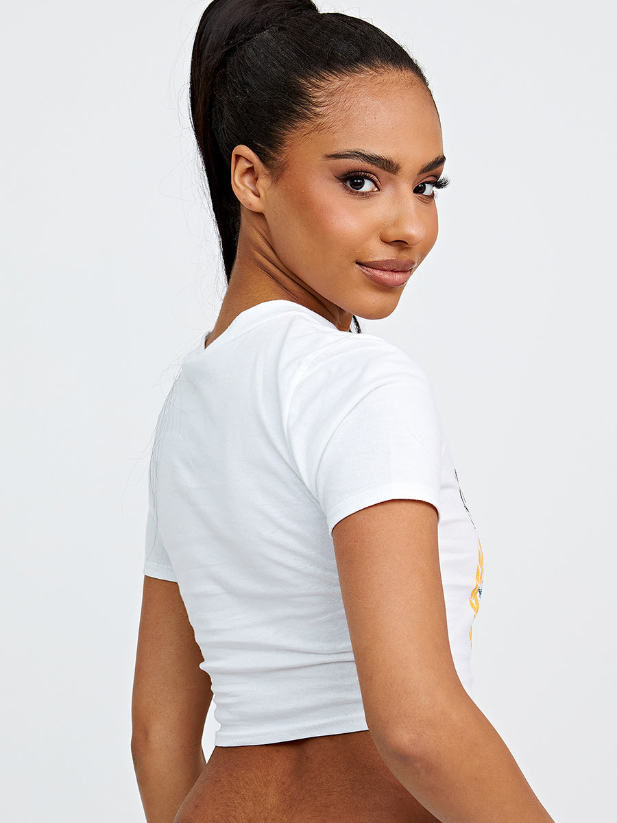 Freedom Eagle Graphic Printed Crop Top