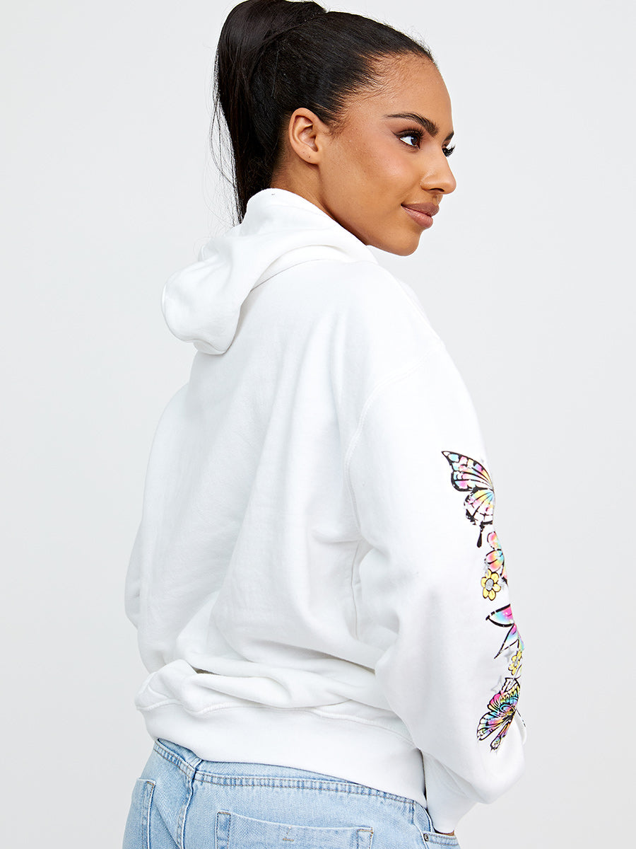 Make Good Stories Graphic Print Hoodie