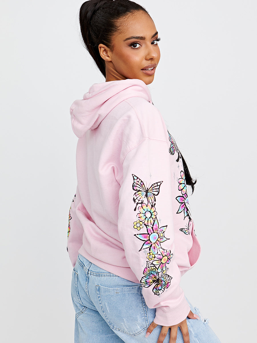 Make Good Stories Graphic Print Hoodie