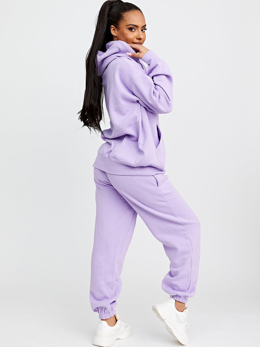 Towelling Embroidered New York Hooded Fleece Co-ord