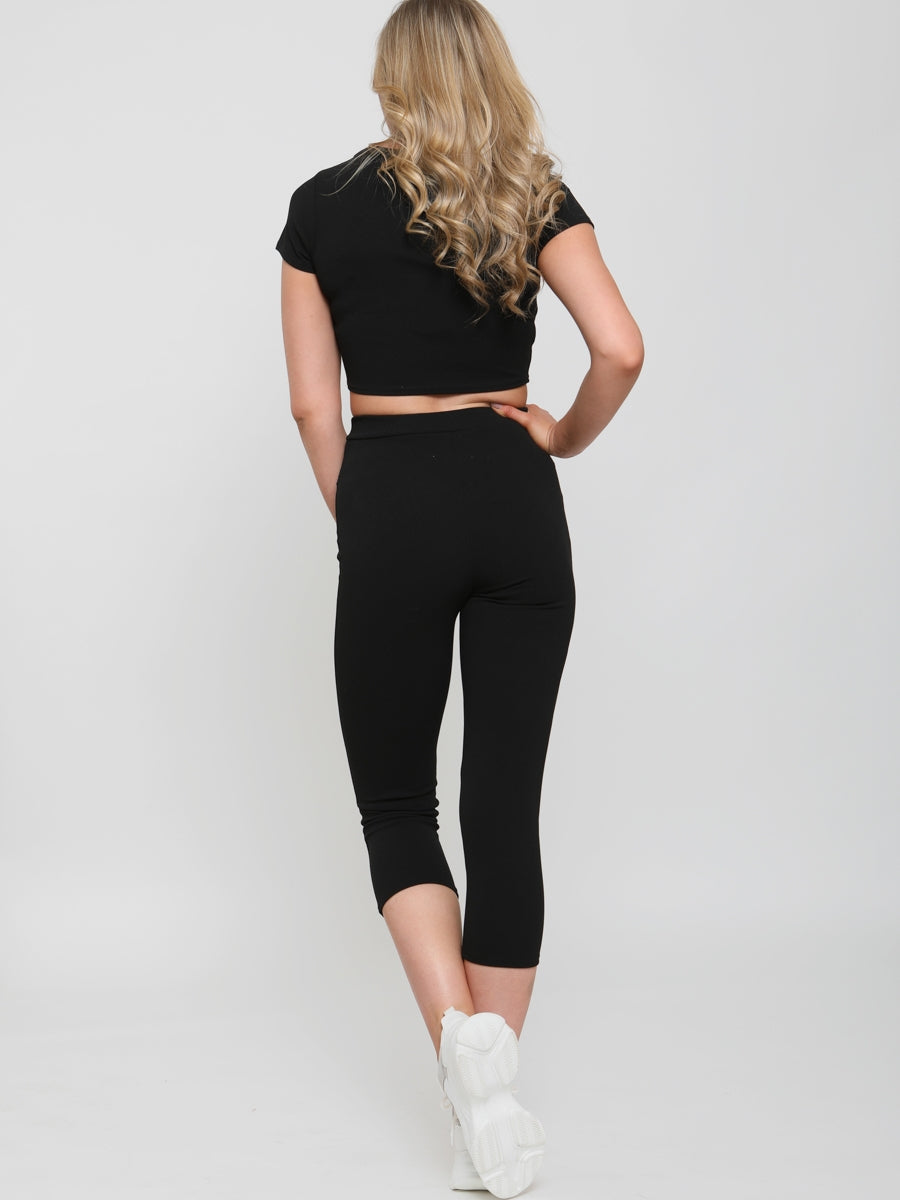 Crop Top & Cropped Leggings Co-ord