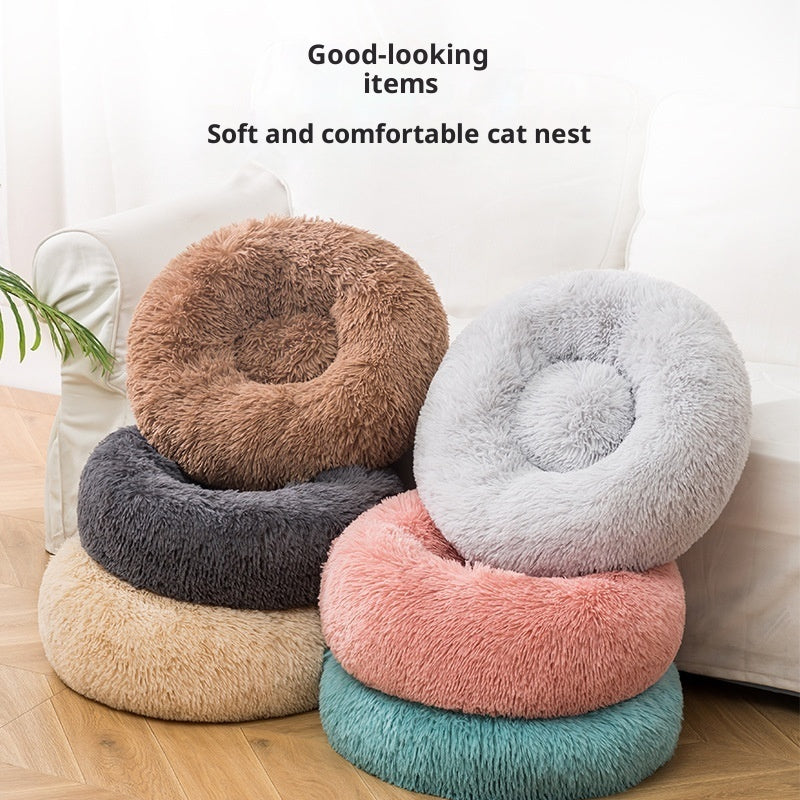 Cat Bed Dog Bed Plush Winter Warm Pet Supplies