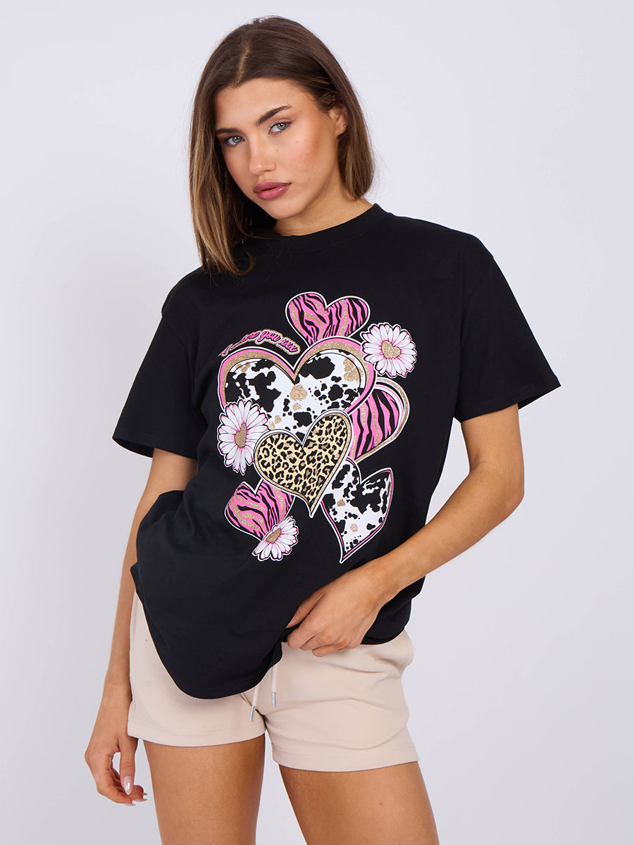 I Adore You Graphic Printed T-Shirt