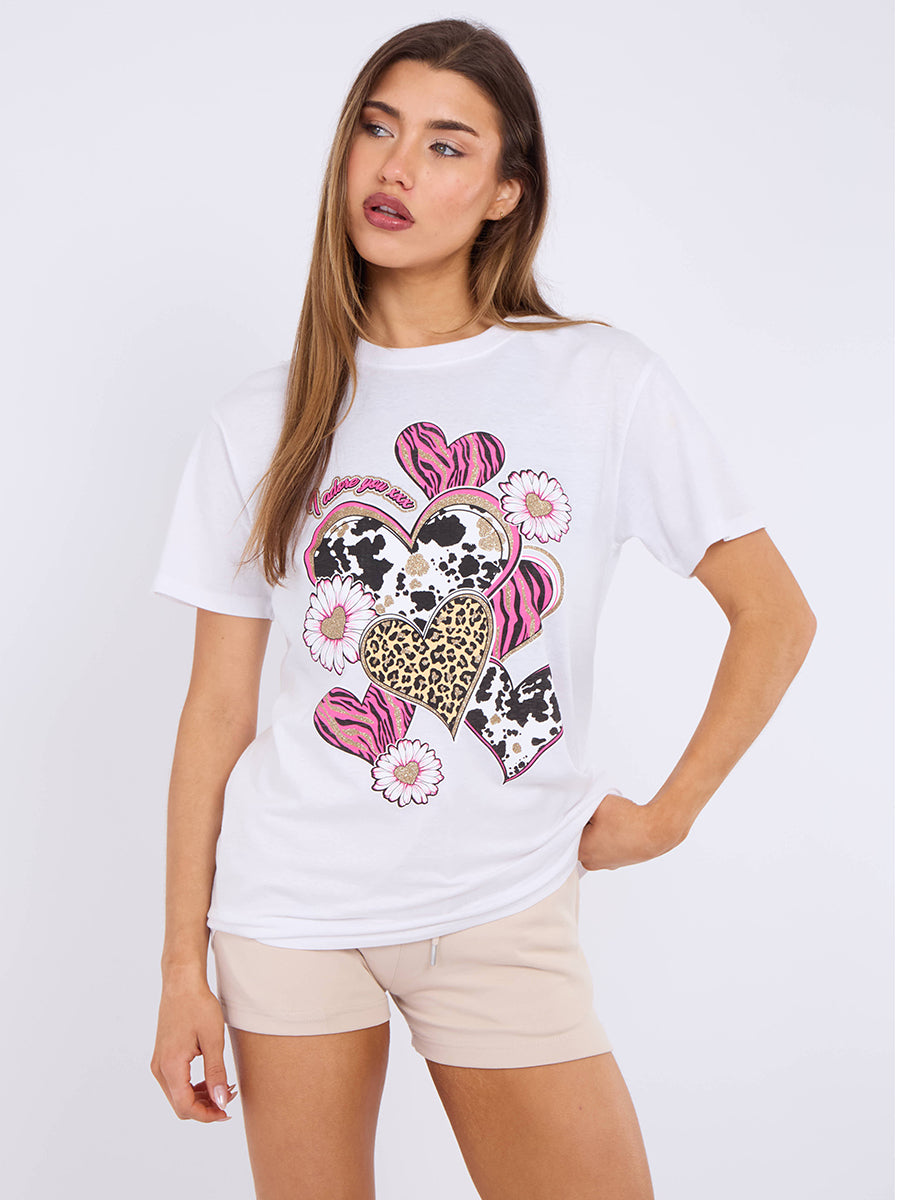 I Adore You Graphic Printed T-Shirt