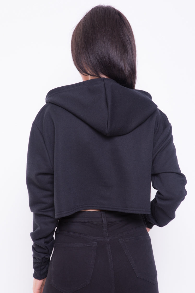 Oversized Guilty Cropped Hooded Jumper