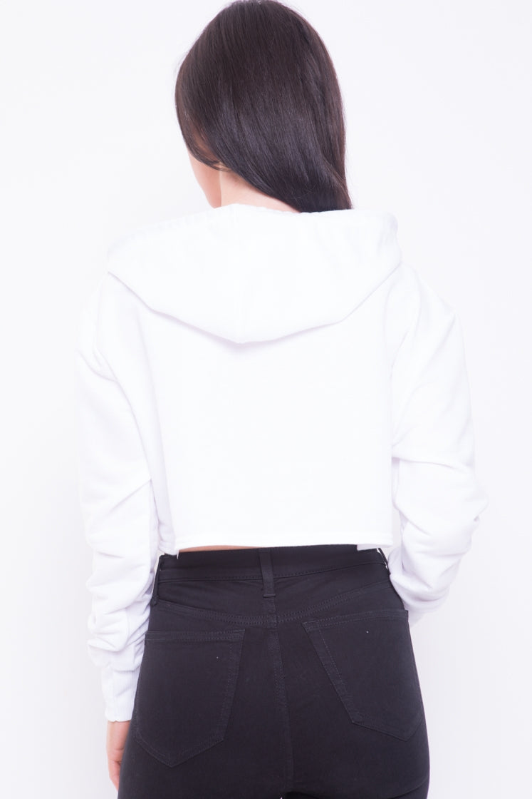 Oversized Guilty Cropped Hooded Jumper