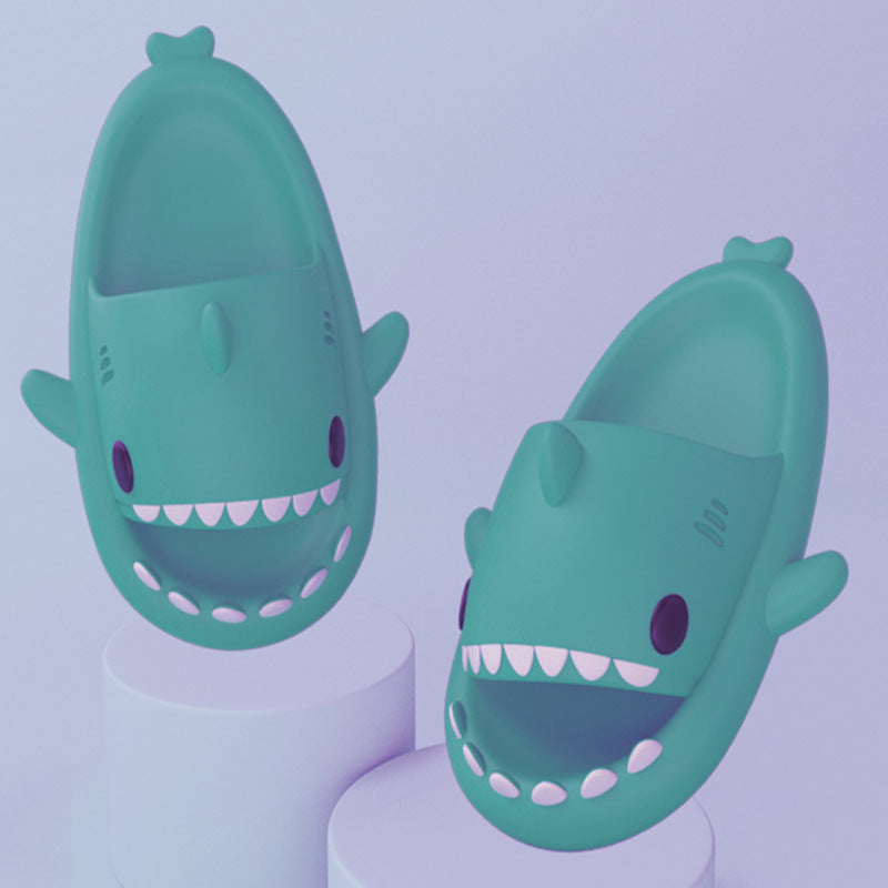 Cartoon Shark Slippers Funny Cutes Soft Slipper Indoor Outdoor  Shoes For Women Men Couples