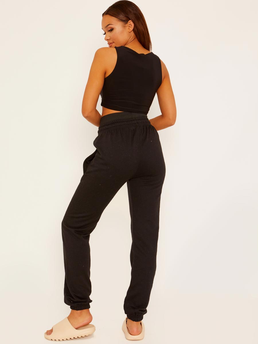 Joggers With High Waist Elastic Band
