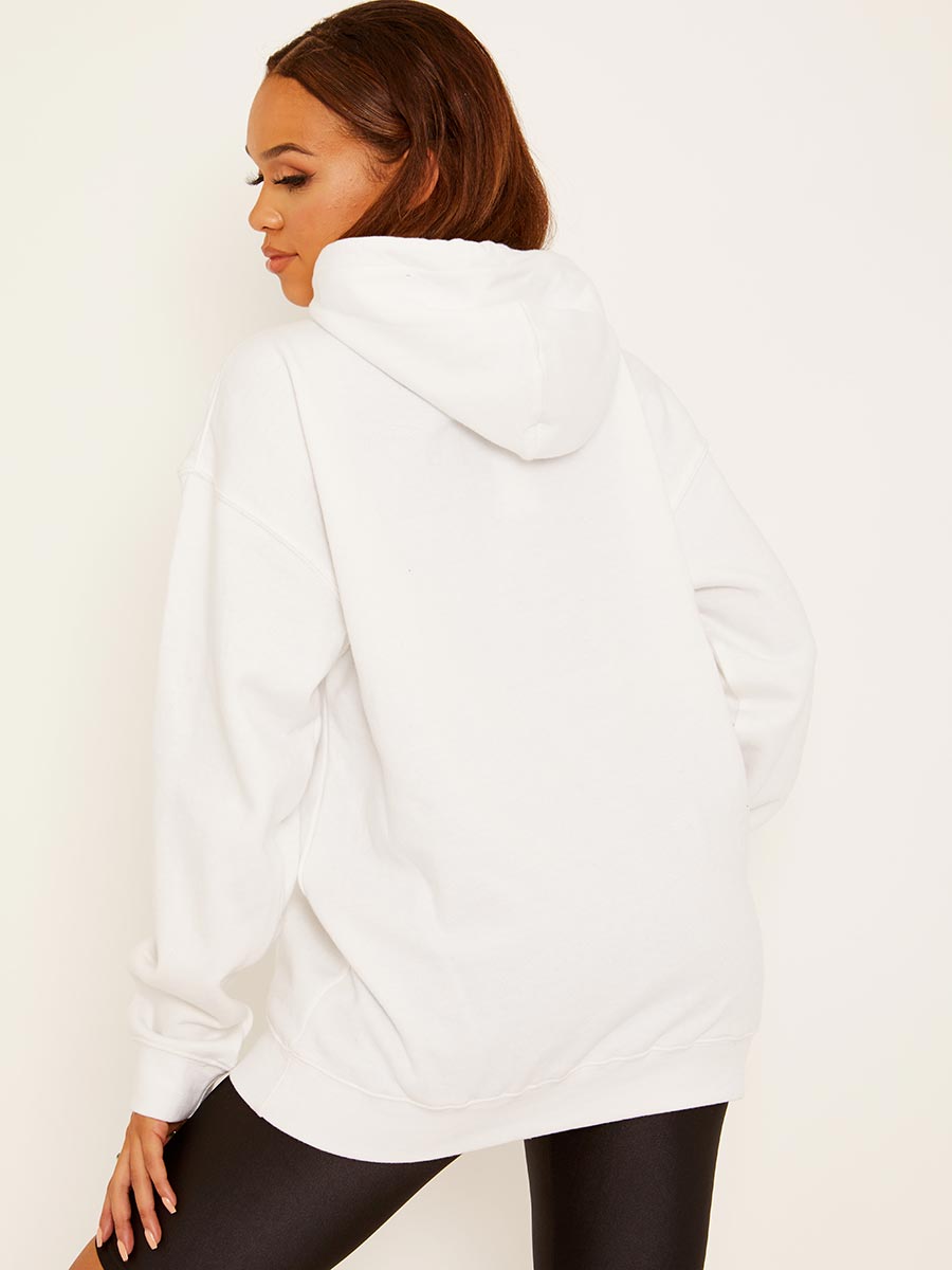 Stay True Graphic Fleeced Hoodie