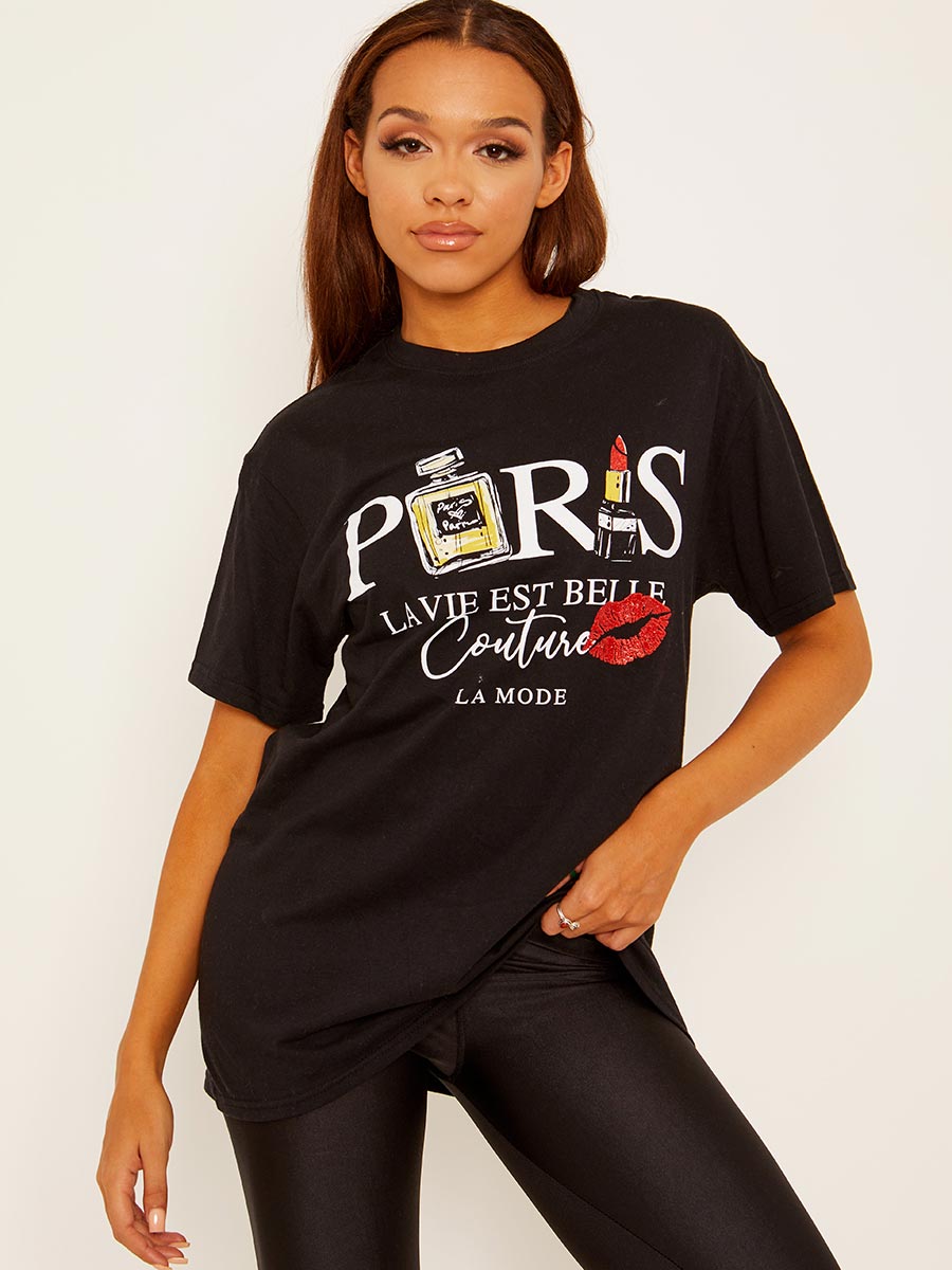 Paris Couture Graphic Printed T-Shirt