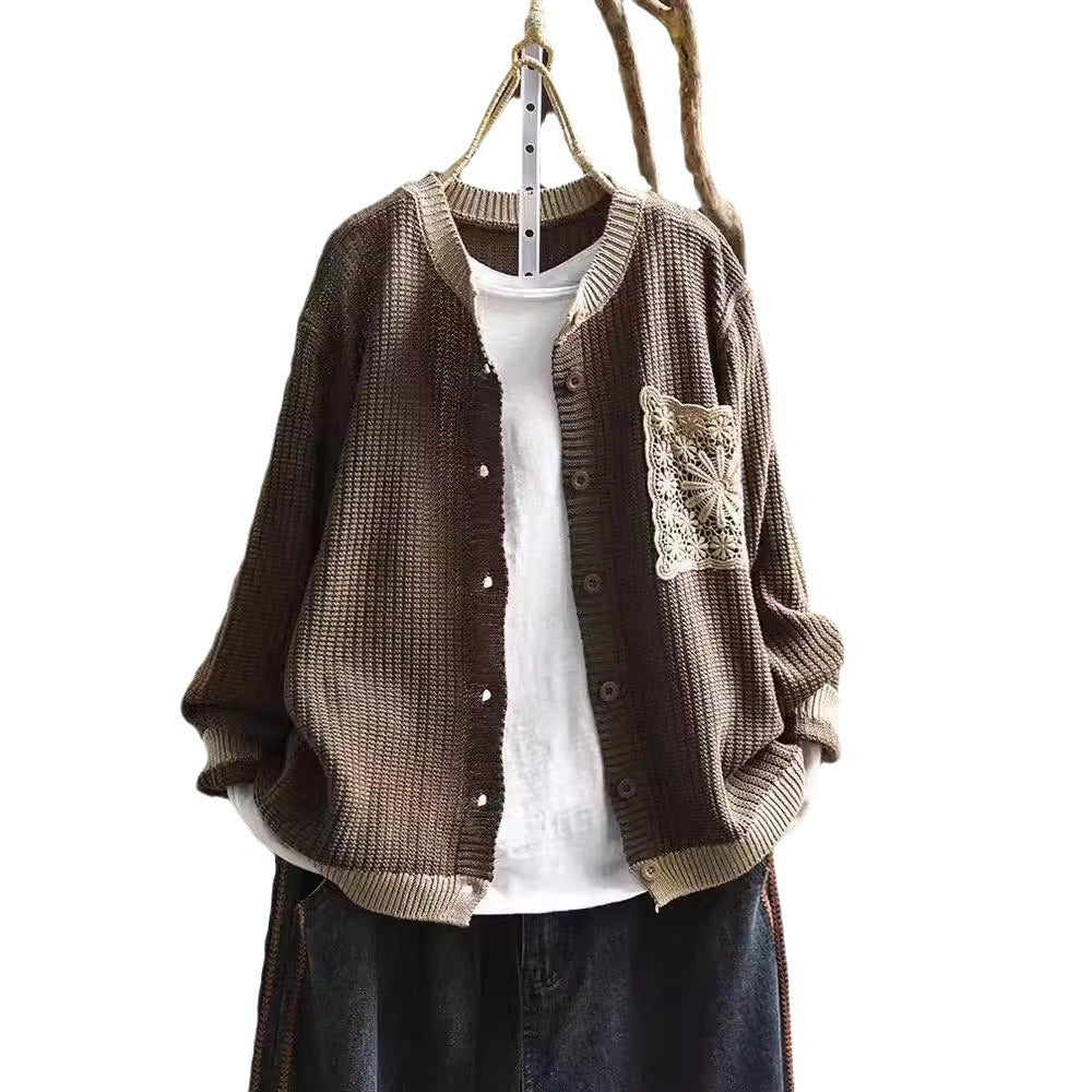 New Casual Outerwear Long-sleeve Cardigan Sweater