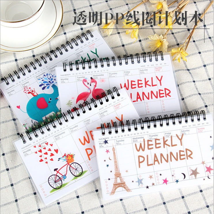 Cartoon tearable week planner