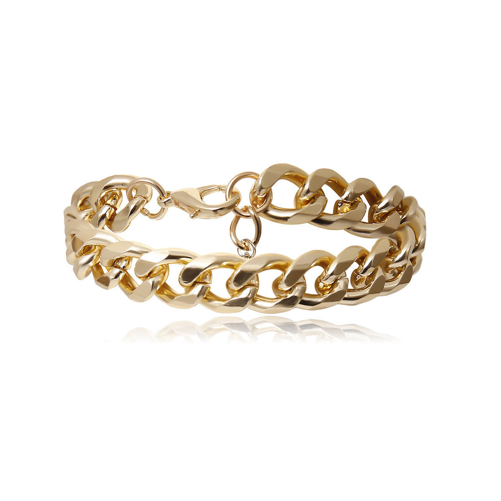 Inlaid Pearl Bracelet Chain, 3pc Set