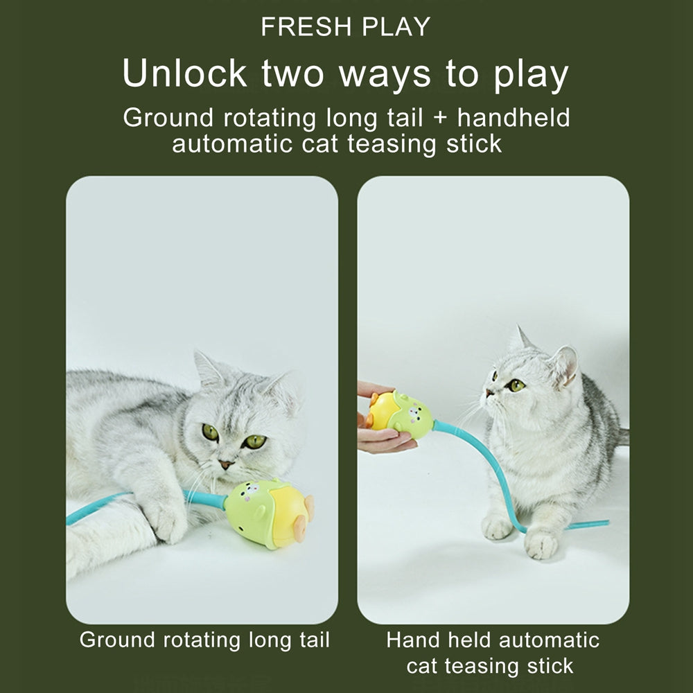 Cat Boredom And Automatically Rotates Rubber Resistant Toy