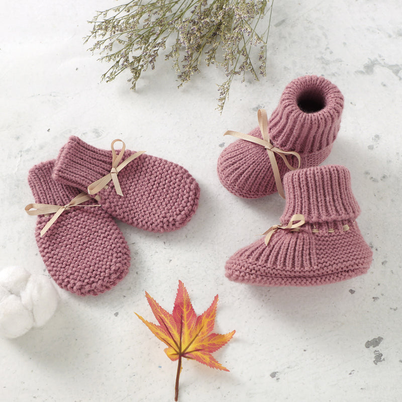 Baby Shoes Glove Set Knitted Newborn