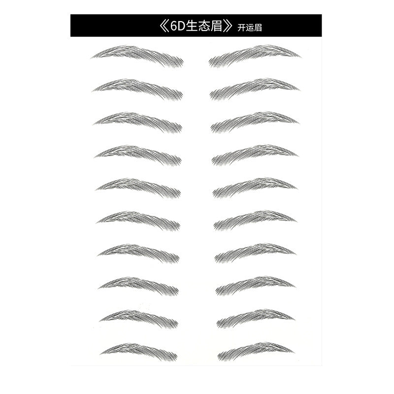 Shake the sound of the best selling 6D eyebrow stickers anti-real eyebrow imitation ecological eyebrow stickers water transfer eyebrow tattoo tattoo body stickers