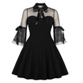 Patchwork retro dress