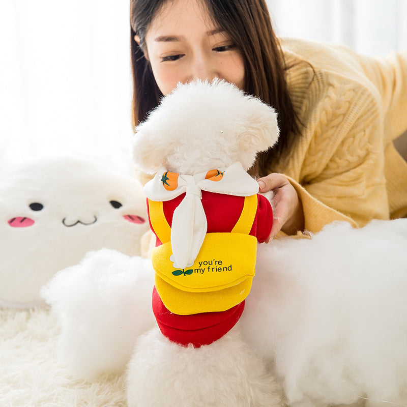 Fashion Cute Cartoon Pet Autumn And Winter Clothes